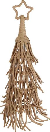 Kerstboom touw/metaal 20x20x71cm