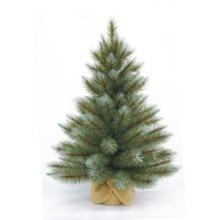 Kerstboom wyoming burlap d69h90cm blw