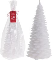 KERSTBOOMKAARS 28CM WIT