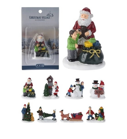 KERSTFIGUUR 6CM 8ASS