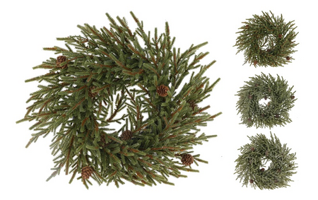 KERSTKRANS 40CM 3ASS FINISH