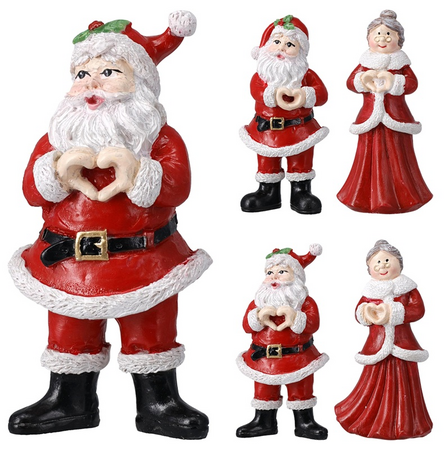 KERSTMAN 10CM 4ASS DESIGN