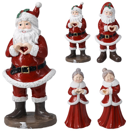 KERSTMAN 21CM 4ASS DESIGN