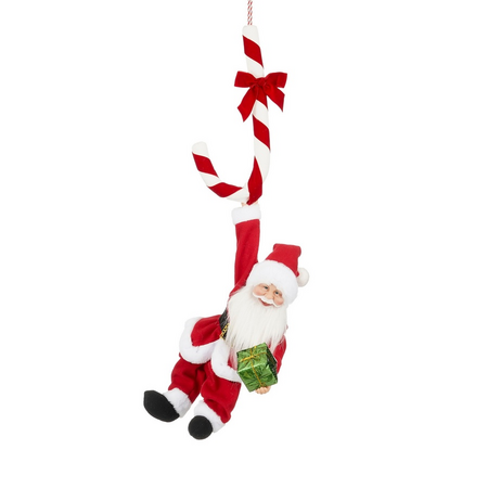 Kerstman bo l36b16h82cm rood