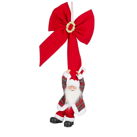 Kerstman bo l38b15h90cm rood