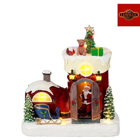 Kerstman laars bo l21b14.5h23cm