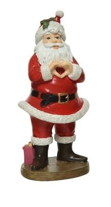 Kerstman poly l7.8b10h21cm rood