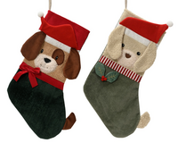 Kerstsok polyester l45b25h1cm a2