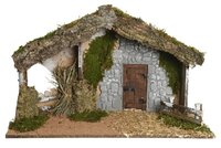 Kerststal l63b30h40cm naturel