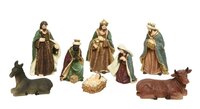 Kerststalset poly 8 figuren mlt 8st