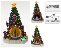 KERSTTAFAREEL BOOM 32CM 2ASS D