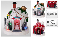 KERSTTAFEREEL LED 22CM 2ASS