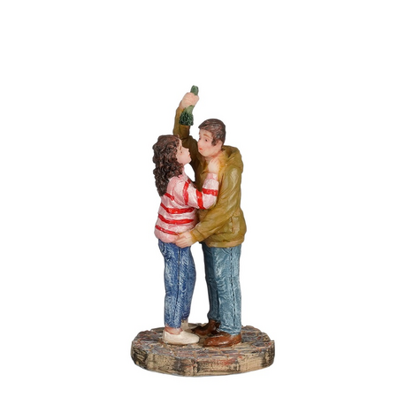 Kissing under mistletoe l4b3.5h8cm