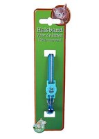 Kitten halsb.poly.neon refl blauw
