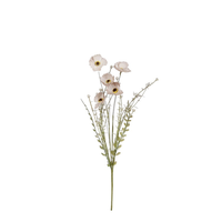 Klaproos l53d10cm bruin (Zijde-bloem)