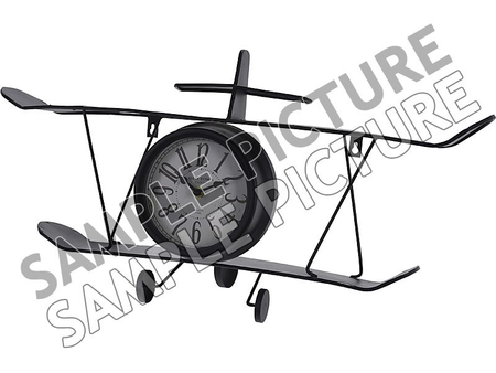 KLOK VLIEGTUIG MODEL METAAL