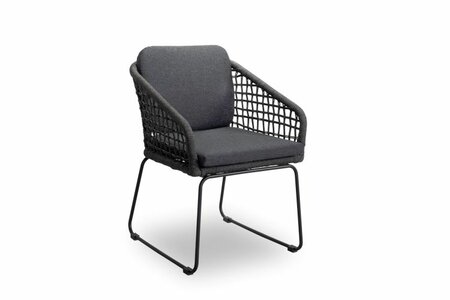 Knox dining stoel - RVS Lava grey