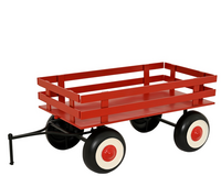 Koets ijzer l68b110h55.50cm rood