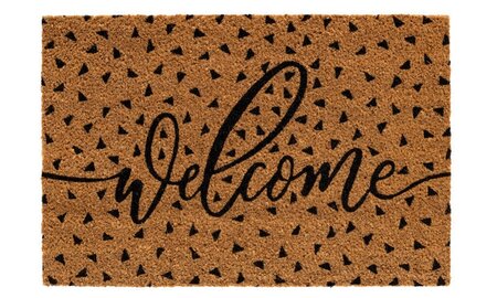 Kokosmat e-coco print wlcm border 40x60