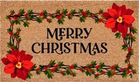Kokosmat ruco m christmas wreath 39x59cm