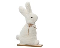 Konijn polyester l5b13h21cm wit