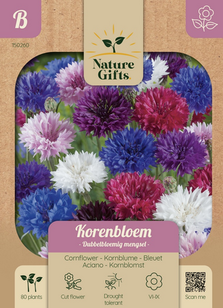 Korenbloem dubbelbloemig mengsl per 80st