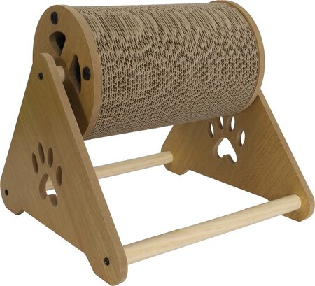 Krabrol draaiend karton+hout 29x32cm