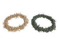 Kralenkrans hout 23x23x4cm a2