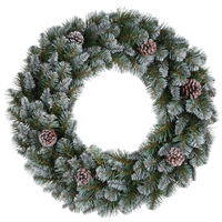 Krans empress frosted d120cm groen