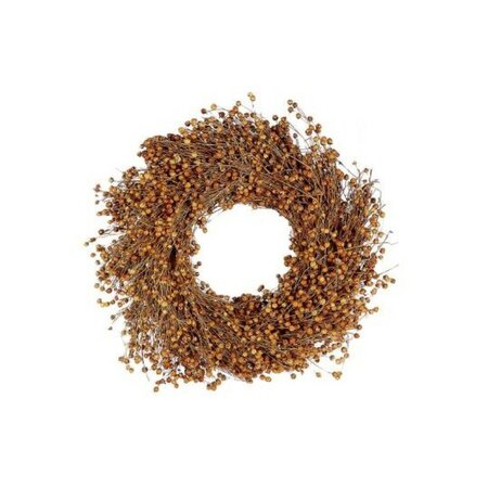 Krans flax d30cm naturel