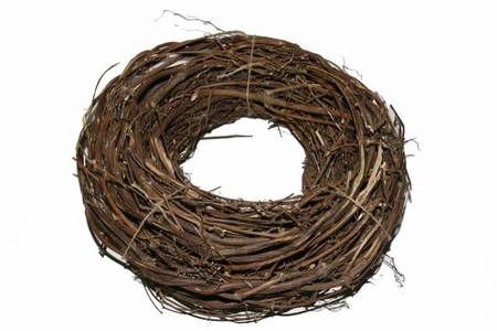 Krans hopstok dik d40cm naturel