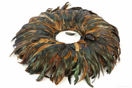 Krans malsian veren d60cm naturel