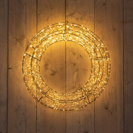 Krans metaal 1800led 58x12cm cw