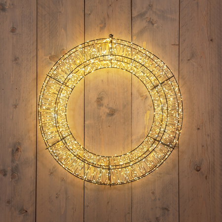 Krans metaal 1800led 58x12cm luxery