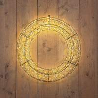 Krans metaal 1800led 58x12cm luxery