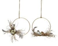 Krans nest ijzer d15h15 naturel per stuk