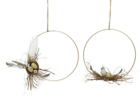 Krans nest ijzer d25h25 naturel per stuk