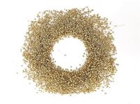 Krans tissi gras d36h7cm goud