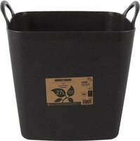 Kuip recycled vierkant 27l zwart