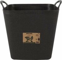 Kuip recycled vierkant 43l zwart