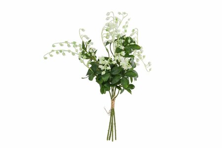 Kunstbloem lily zijde l40cm wit