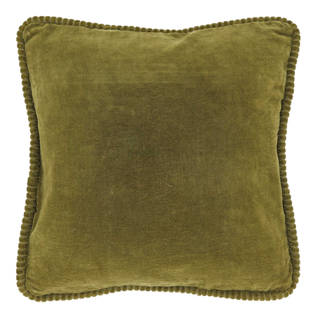 Kussen carmel 45x45cm mosgroen