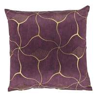 Kussen celina 45x45cm donkerpaars