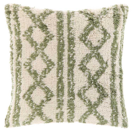 Kussen elliot l45b45cm olive green