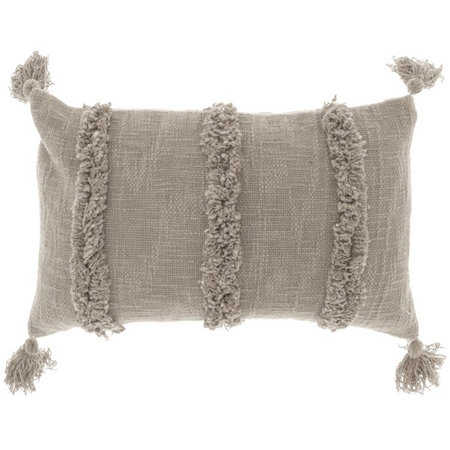 Kussen palma l30b50cm chateaugrijs