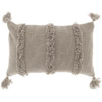 Kussen palma l30b50cm chateaugrijs