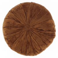 Kussen tatum d40cm leerbruin