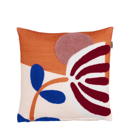 Kussen yoan l45b45h10cm terra