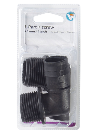 L-part+ screw 25mm / 1 inch