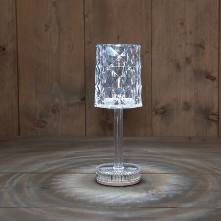 Lamp kristal 26x9cm warm wit - afbeelding 1
